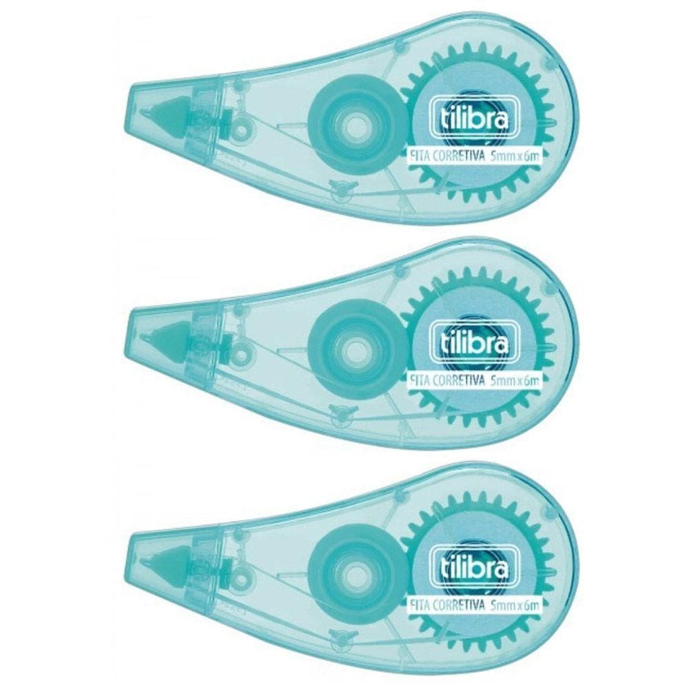 Kit Fita Corretiva Aqua Tilibra - 6mx5mm C- 3 Unidades