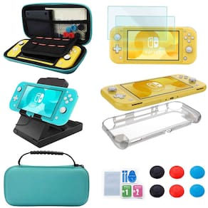 Kit de acessórios Nintendo Switch Lite YOOWA 11 em 1 com estojo