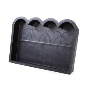 Forma Bloquete Meio Fio De Jardim 4 Ondas Kit 5Pcs 42X25X5