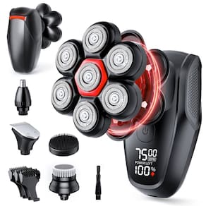Barbeadores de cabeça NEICIT Magnetic 7D Electric Razor IPX8 à prova d`água