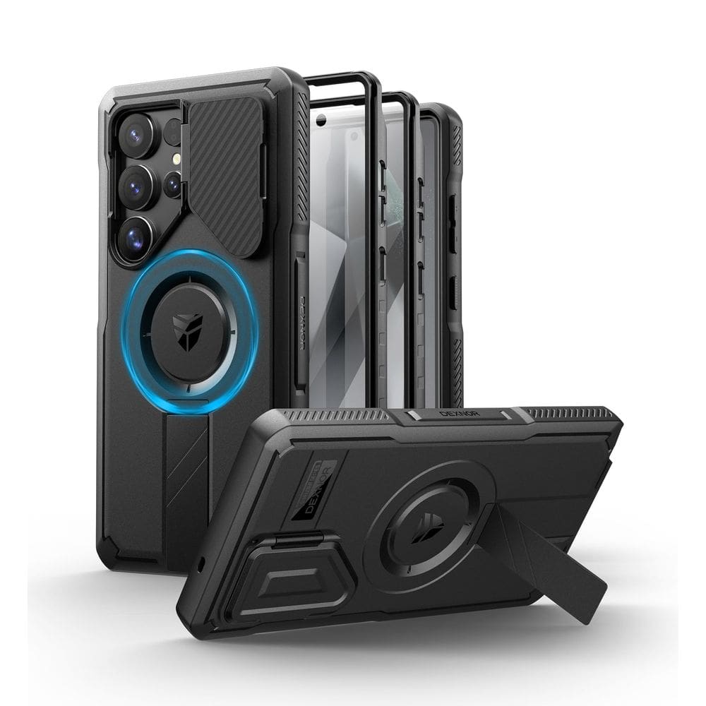 Capa Dexnor para Samsung Galaxy S25 Ultra com capa de câmera preta