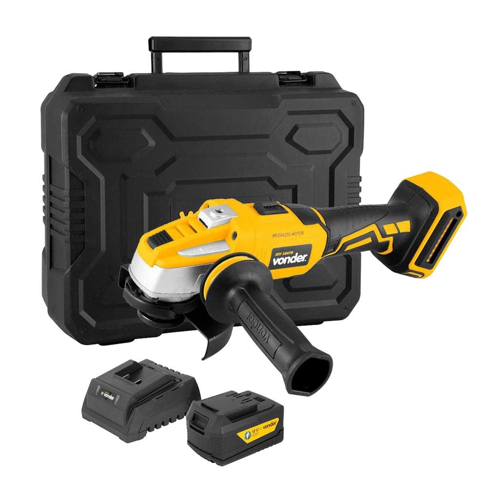 Esmerilhadeira 4.1/2” Bateria 18V 4AH Brushless IEV1847B Vonder