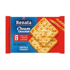Biscoito Renata Cream Cracker Sachê Pacote Com 60 Unidades