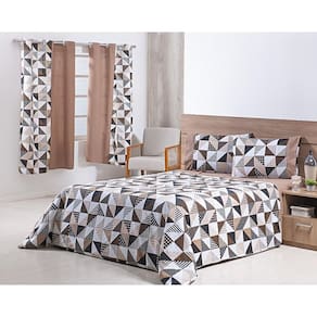 Jogo Lençol 4 Peças Cama Viúva 2,03Mx1,20Mx30Cm 100% Algodão