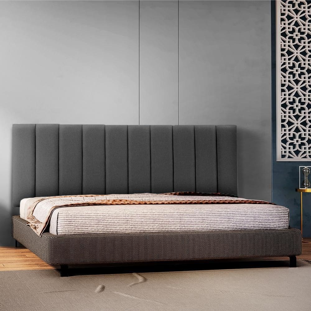 Cabeceira Estofada Cama Queen Marrom Mude