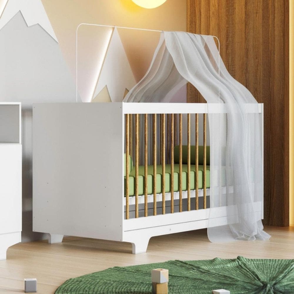 Berço Mini Cama Flocos Tigus Baby