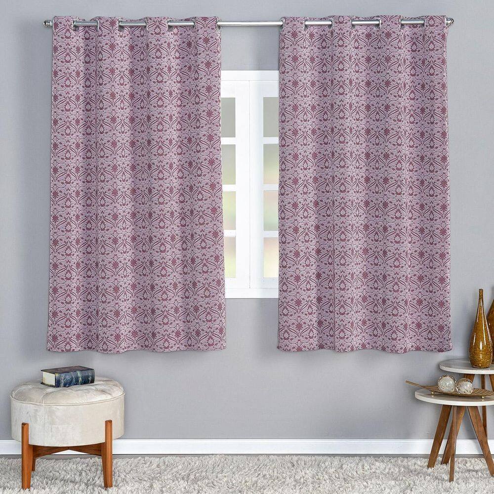 Cortina Sorento 4,00M X 2,50M Jacquard Sala E Quarto Vinho