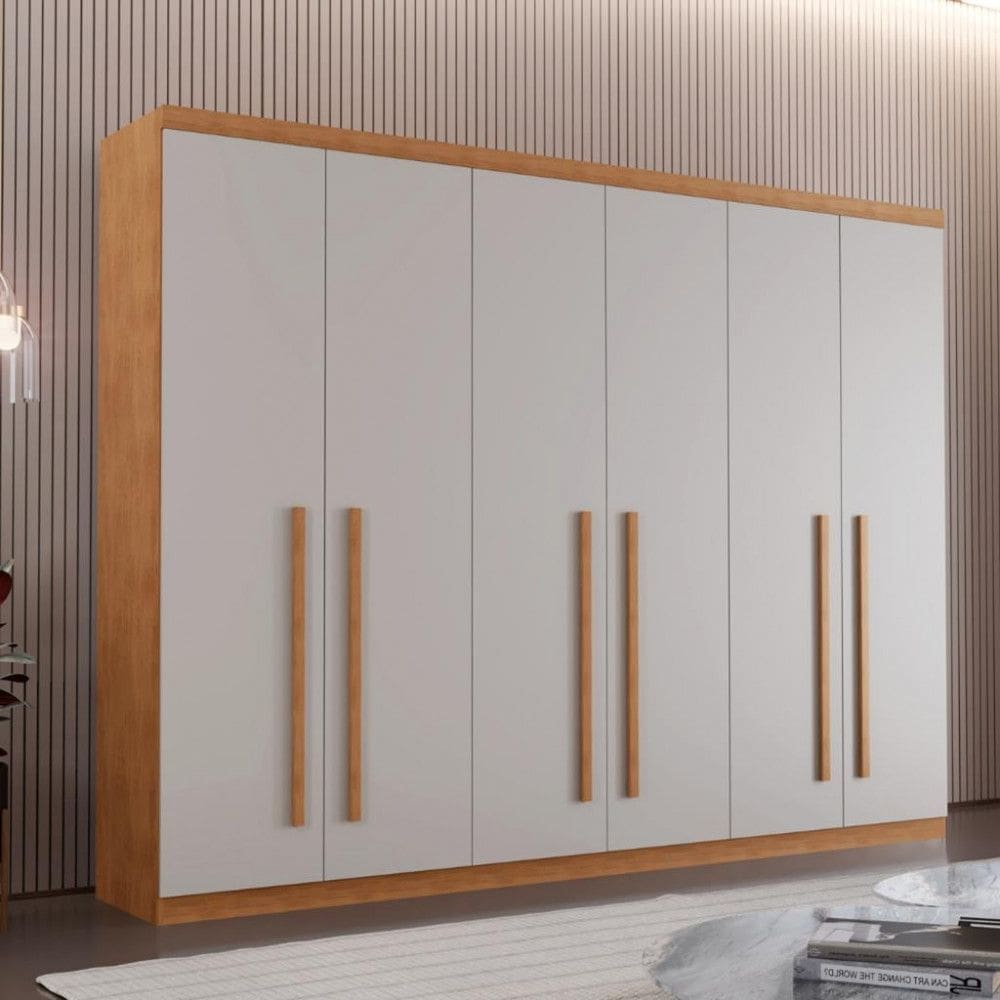 Guarda Roupa Casal 6 Portas 100 MDF Bahia Rufato