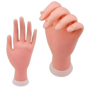 Kit 2 Mãos De Treinamento Nail Designer Unhas De Gel Fibra