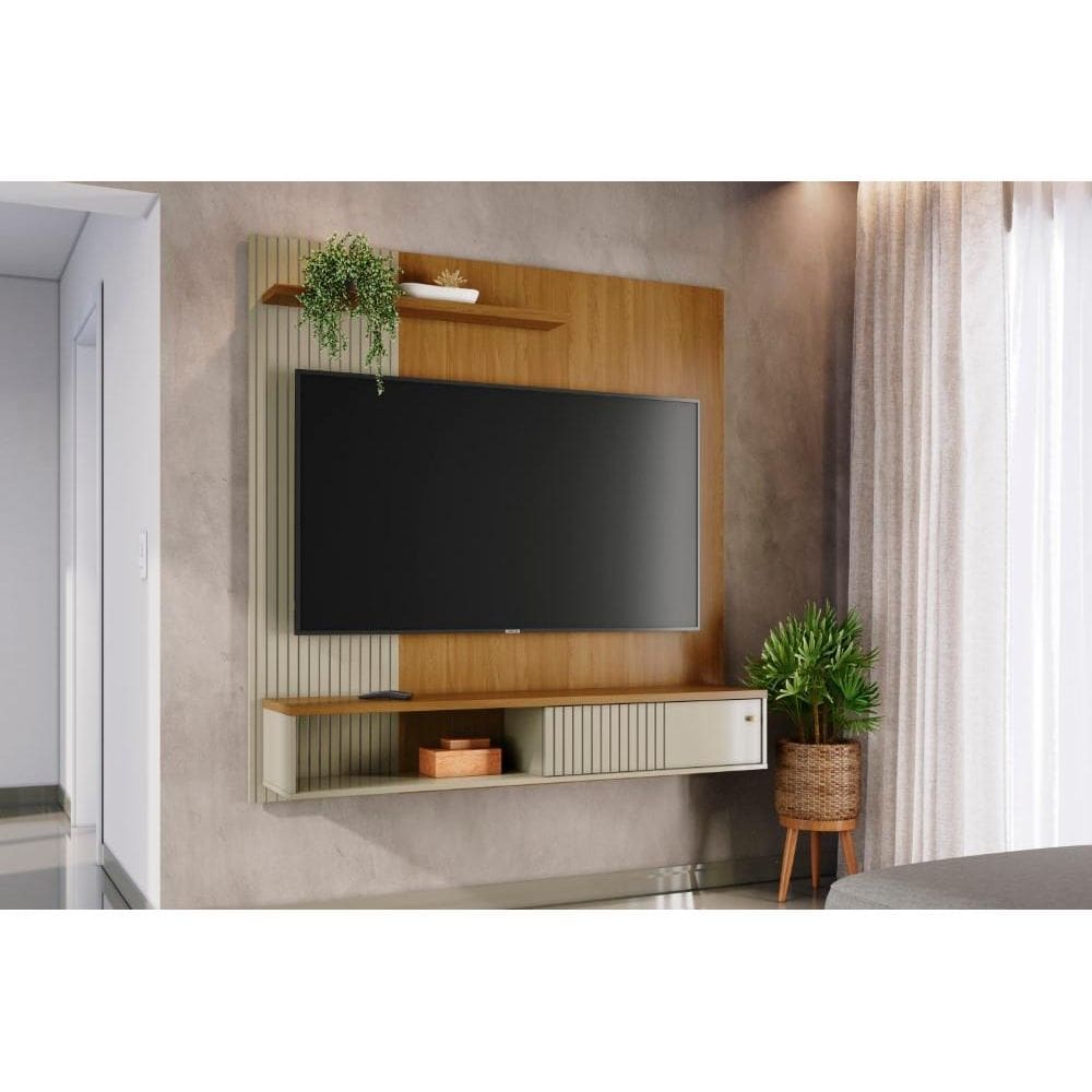Estante Aurora para TV de até 65 polegadas - Cumaru Opala - Madetec