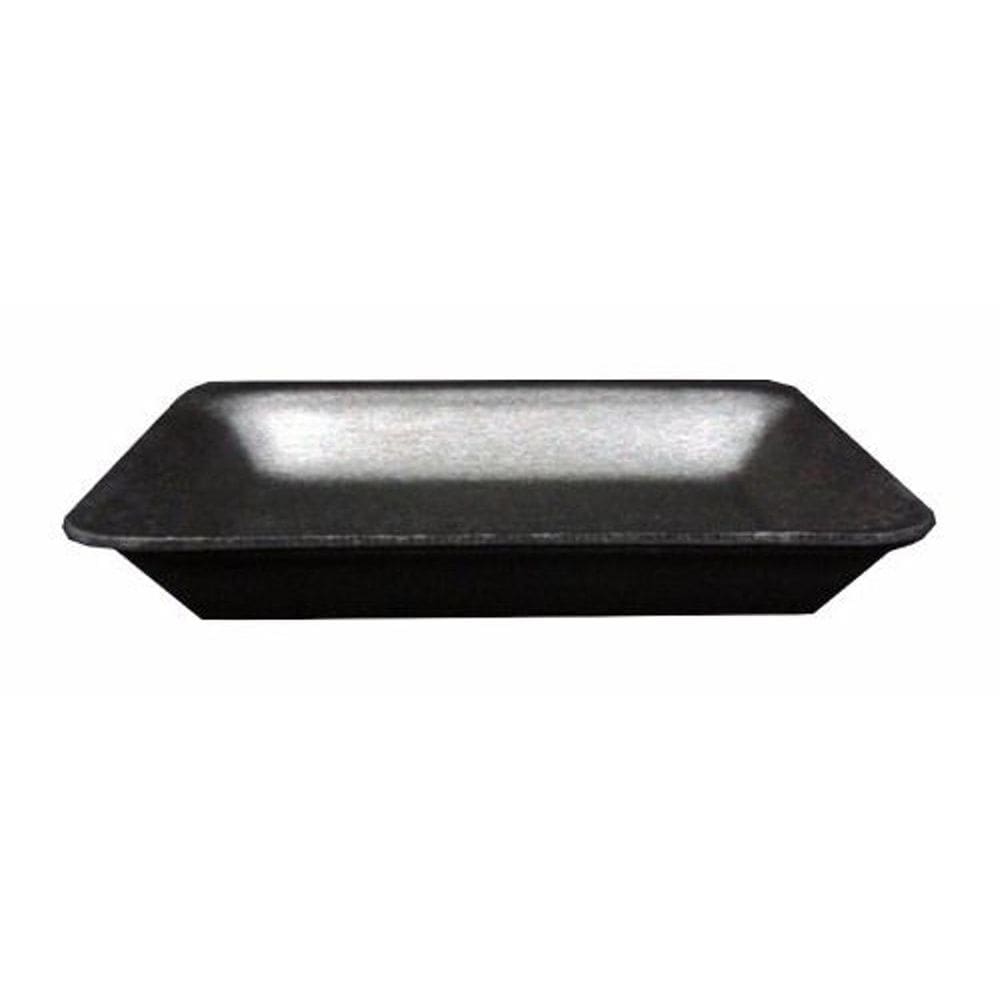 Kit 400 Bandeja De Isopor Preto B02 Funda 210X140X28Mm