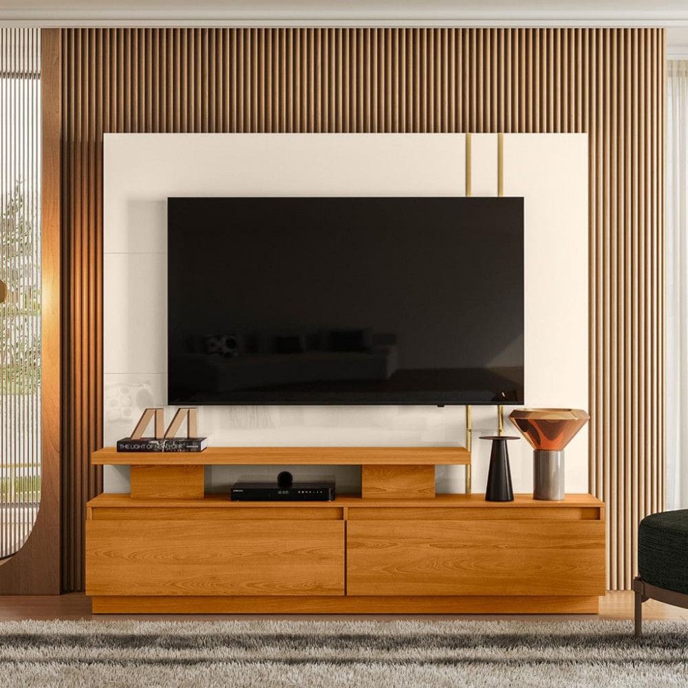 Estante Home para TV até 75 Polegadas 2 Gavetas New Apolo Madetec