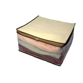 Caixa Multiuso Capa Organizador Premium Bege Tnt 45X45X20