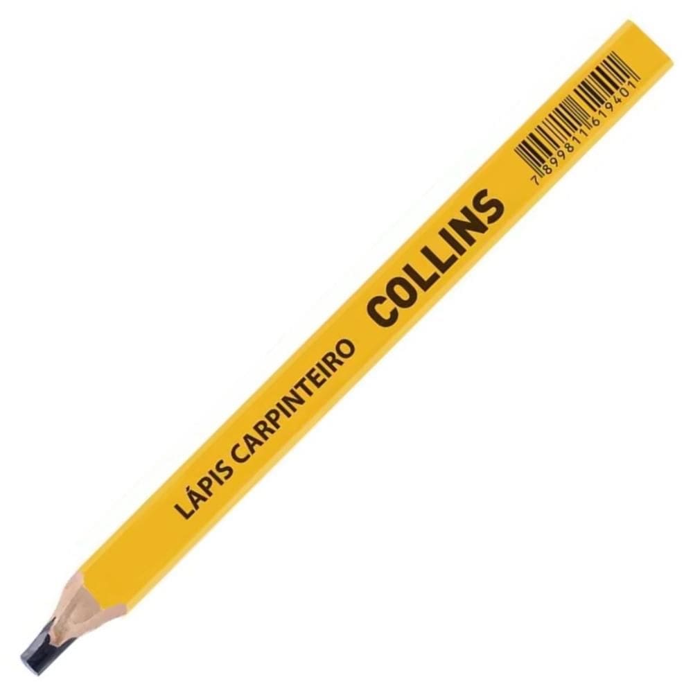 Lápis Carpinteiro Profissional Collins Amarelo