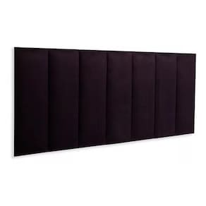 Kit 7 Módulos Placas De Cabeceira Estofada Casal Preto