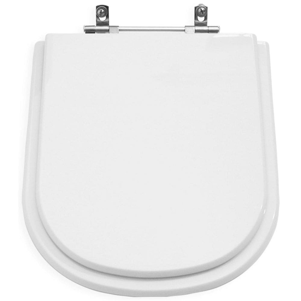 Assento Sanitário Poliéster Flox Branco Para Louça Fiori