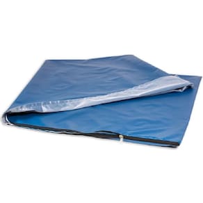 Somente Capa De Colchonete Napa Zíper 120 X 60 X 4Mm Azul