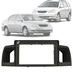 Moldura Painel 2 Din 9 Polegadas Toyota Corolla 2003 Até