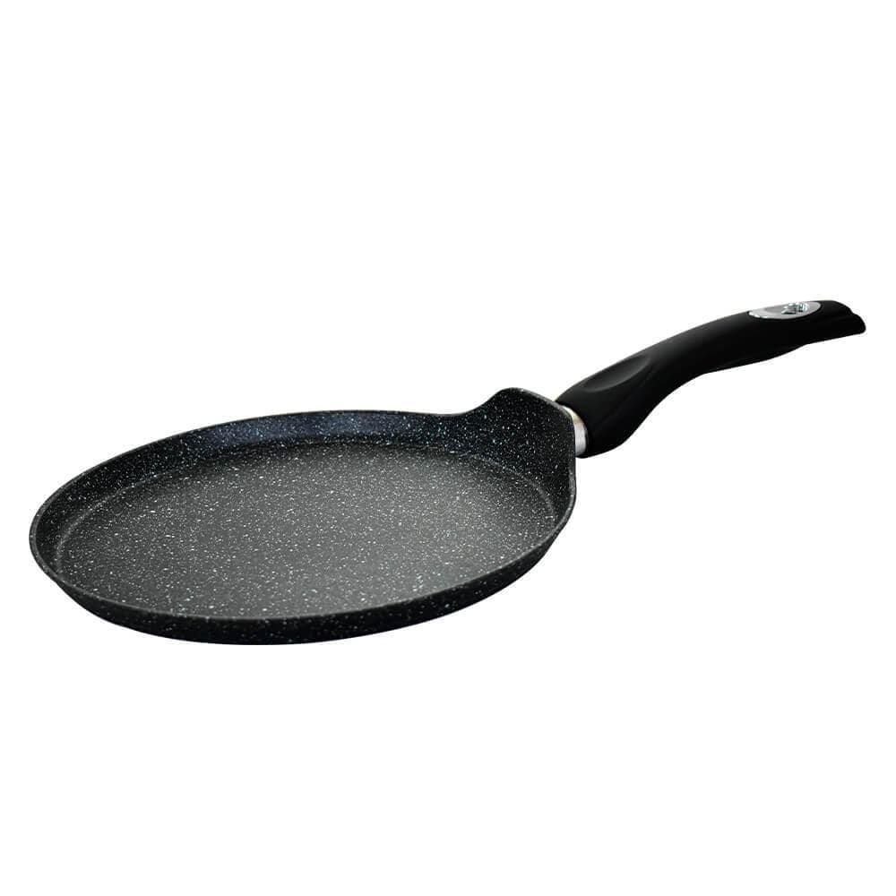 Frigideira de Indução Revestimento Antiaderente Cerâmica Preto 24cm - Casambiente