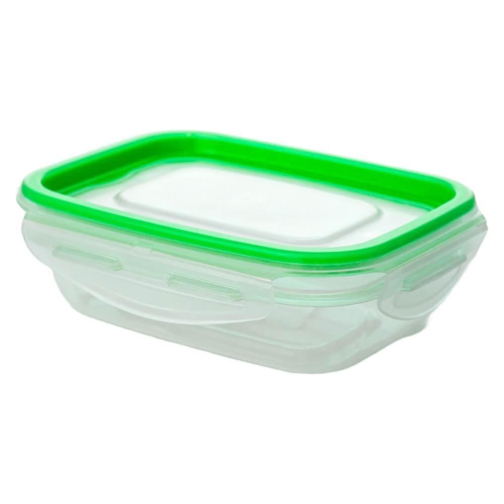 Pote Hermético de Plástico com Travas Retangular 350ml - Tritec