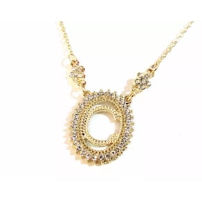 Colar Inicial Letra C Folheado a Ouro 18k