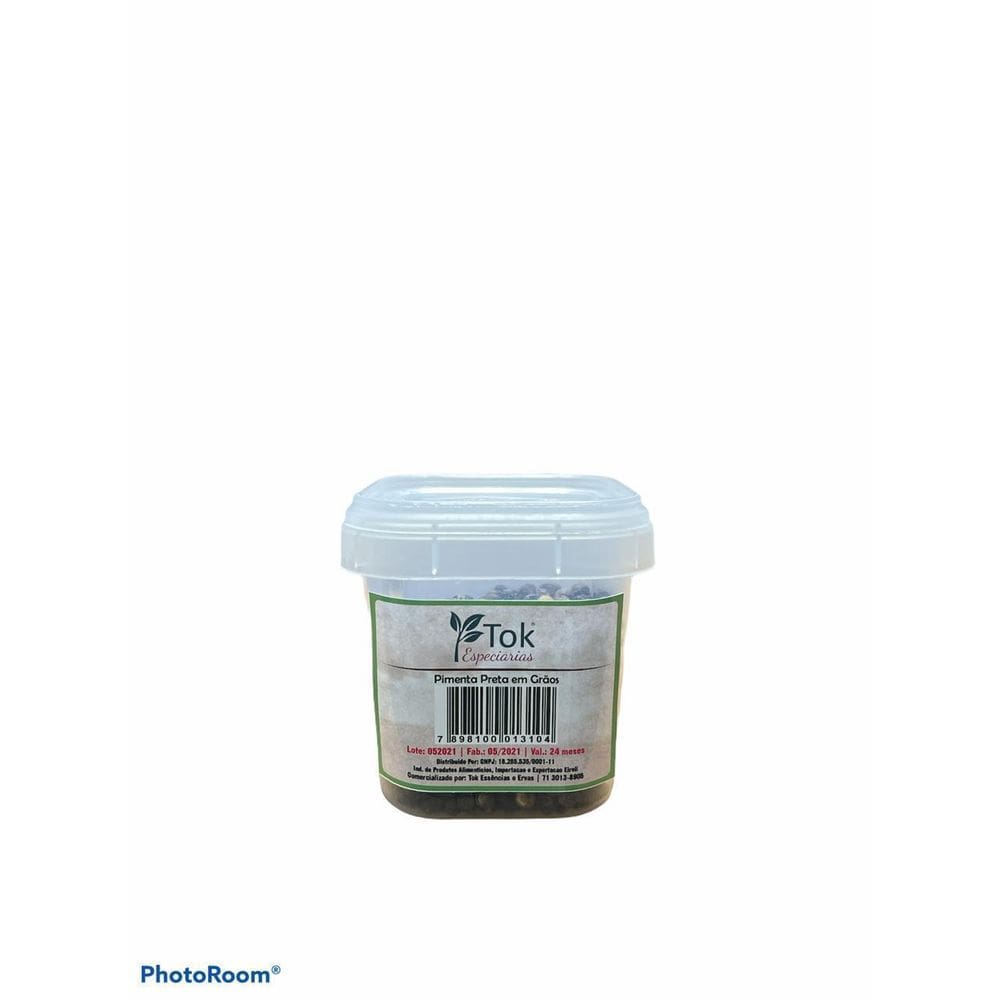 Pimenta Do Reino Pimenta Preta Grão-70Gr Tok Especiarias