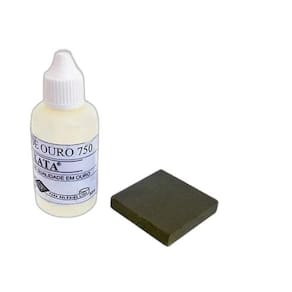 Kit Teste Ouro Prata 950 Pedra Toque + Ácido 18K 30 Ml Testa
