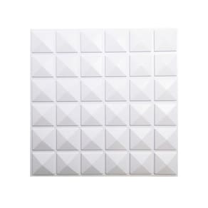 Kit 30 Placas Revestimento De Parede Pvc 3D Relevo Piramide