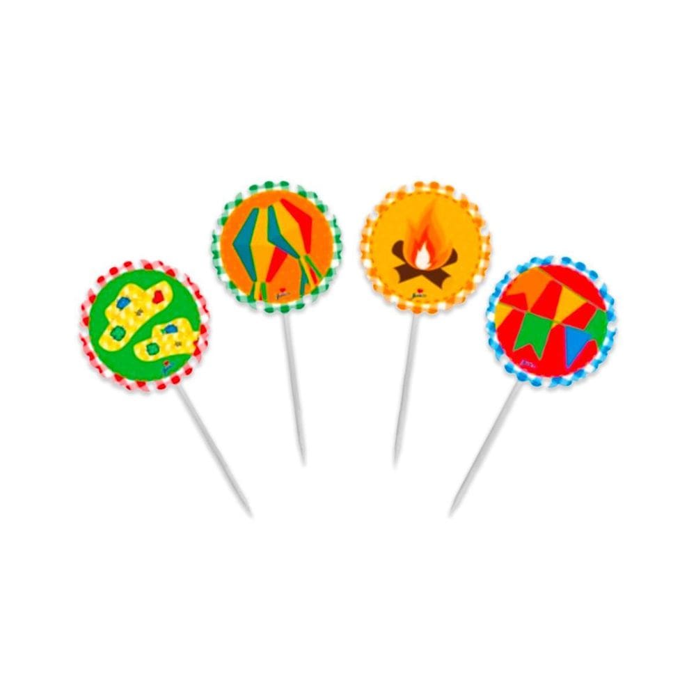 Toppers Decorativos Festa Junina Doces E Salgados 8Un
