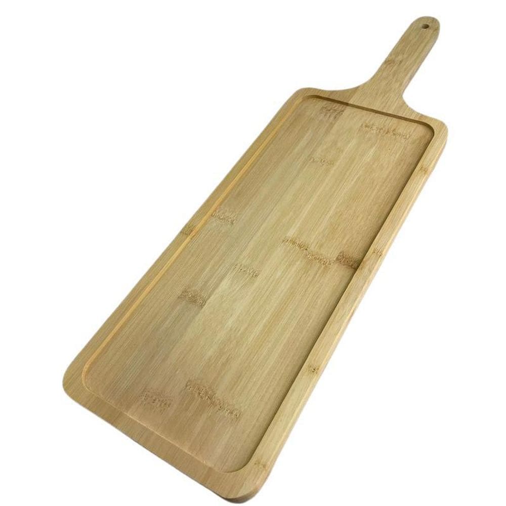 Tabua De Servir Madeira Bambu 50X15X2Cm