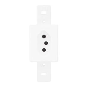 Tomada sem Placa 2P+T Fame Blanc 10A/250V Branca