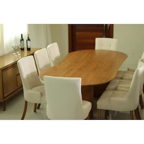 Sala de Jantar 2,40m com 8 Cadeiras com Braço - Royale - Requinte Salas