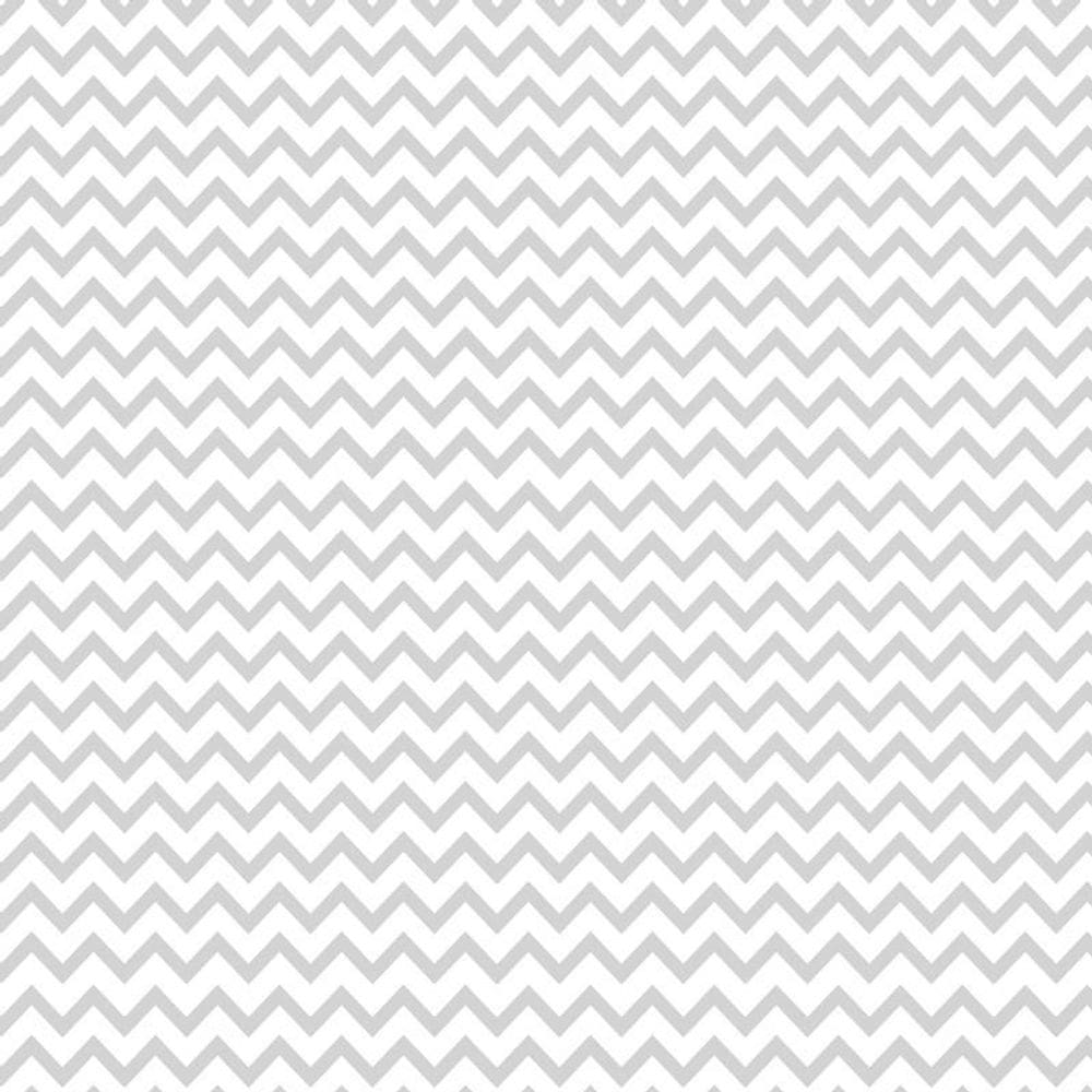 Papel De Parede Cinza E Branco Chevron Decorativo Adesivo