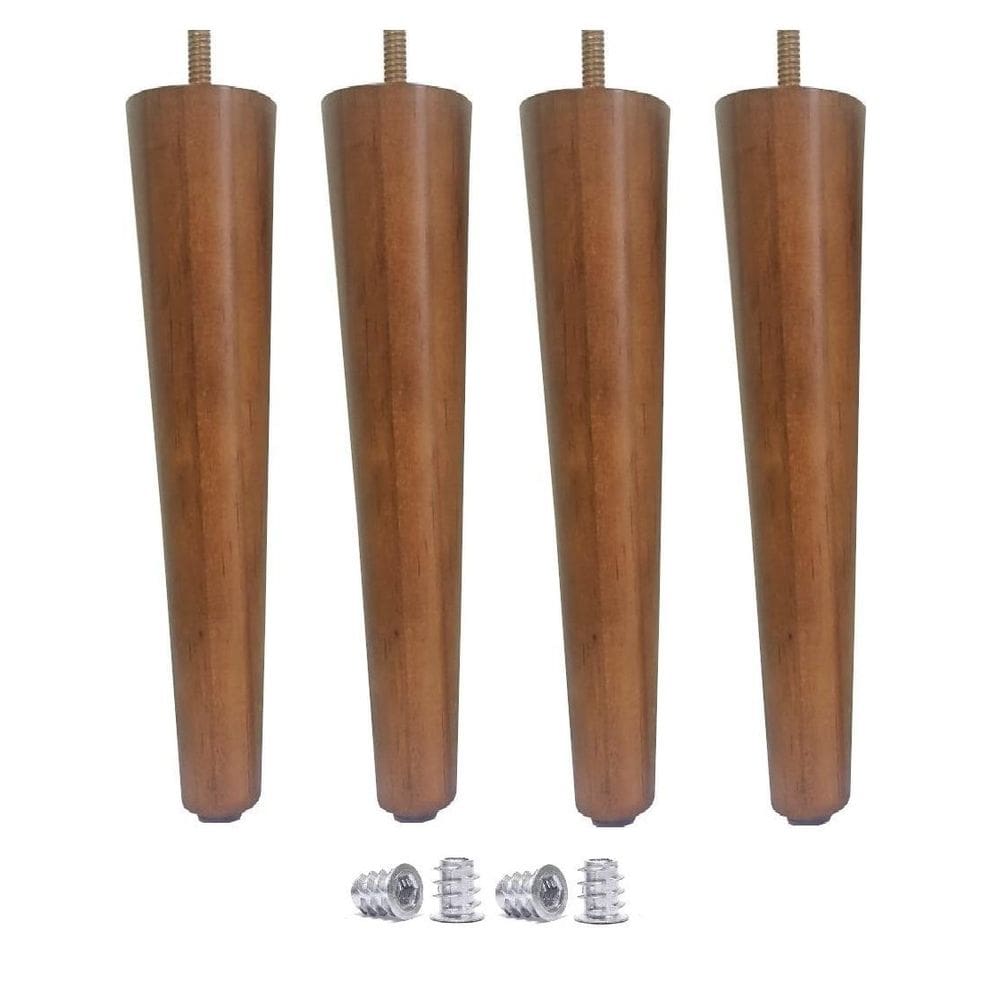 4 Pé Palito 25Cm Claro + 4 Bucha