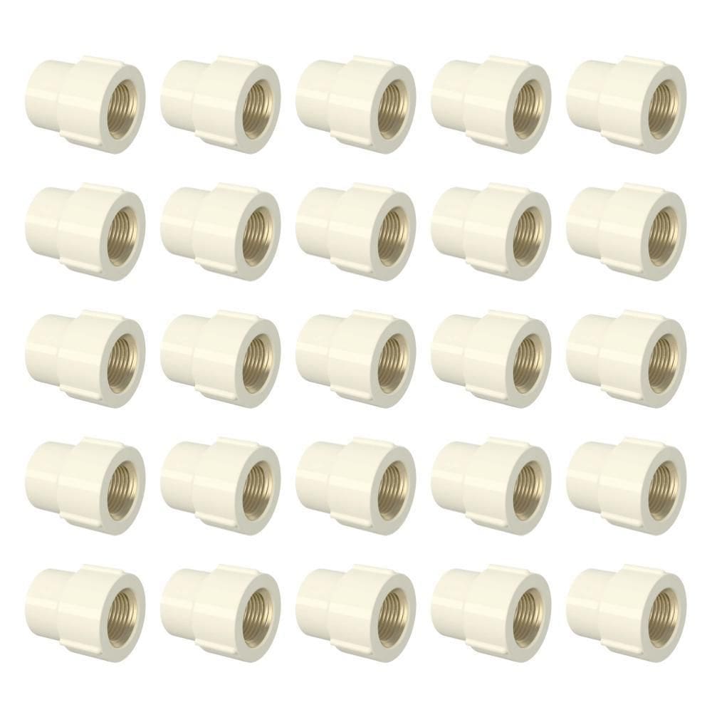 Kit 25 Luvas De Transição 22Mm X 3/4 Cpvc Aquatherm Tigre