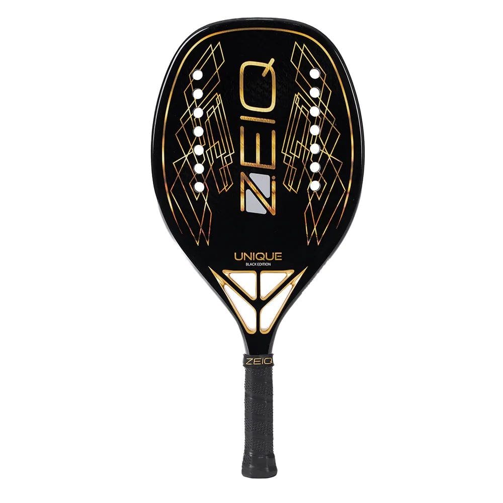 Raquete de Beach Tennis Zeiq Unique Black 18k