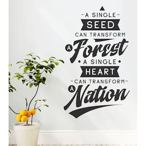 Adesivo Decorativo De Sala Frase Em Inglês A Single Seed