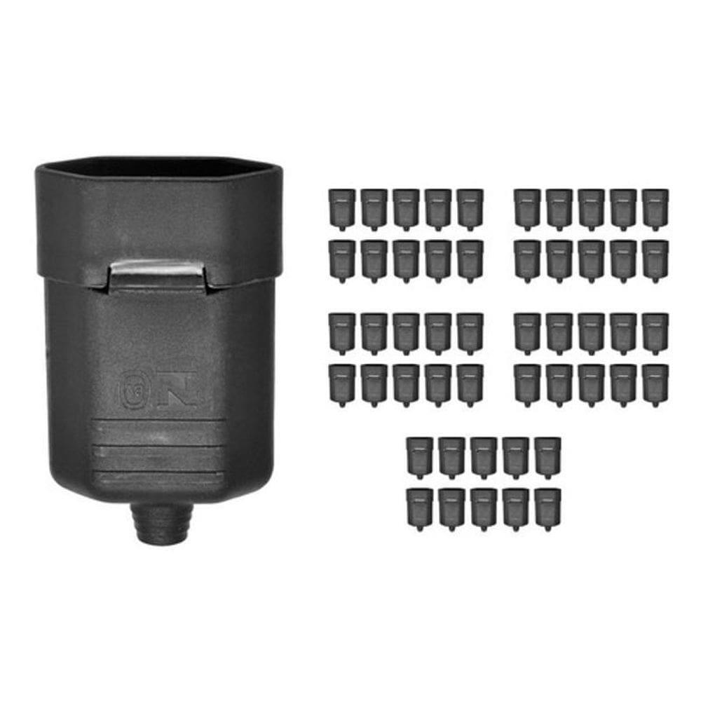 Kit 50 Tomada De Extensão 10A Plug Pino 2P+T Preto Margirius