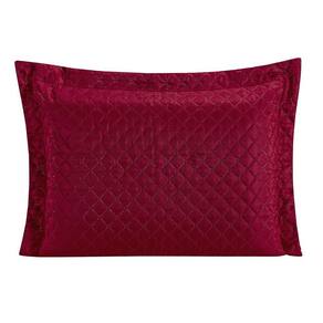 Porta Travesseiro Requinte 70X50Cm 100% Poliéster Vermelho