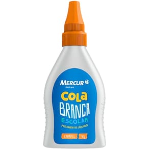Cola Escolar Branca Tubo 40g Artesanato Lavavel Mercur