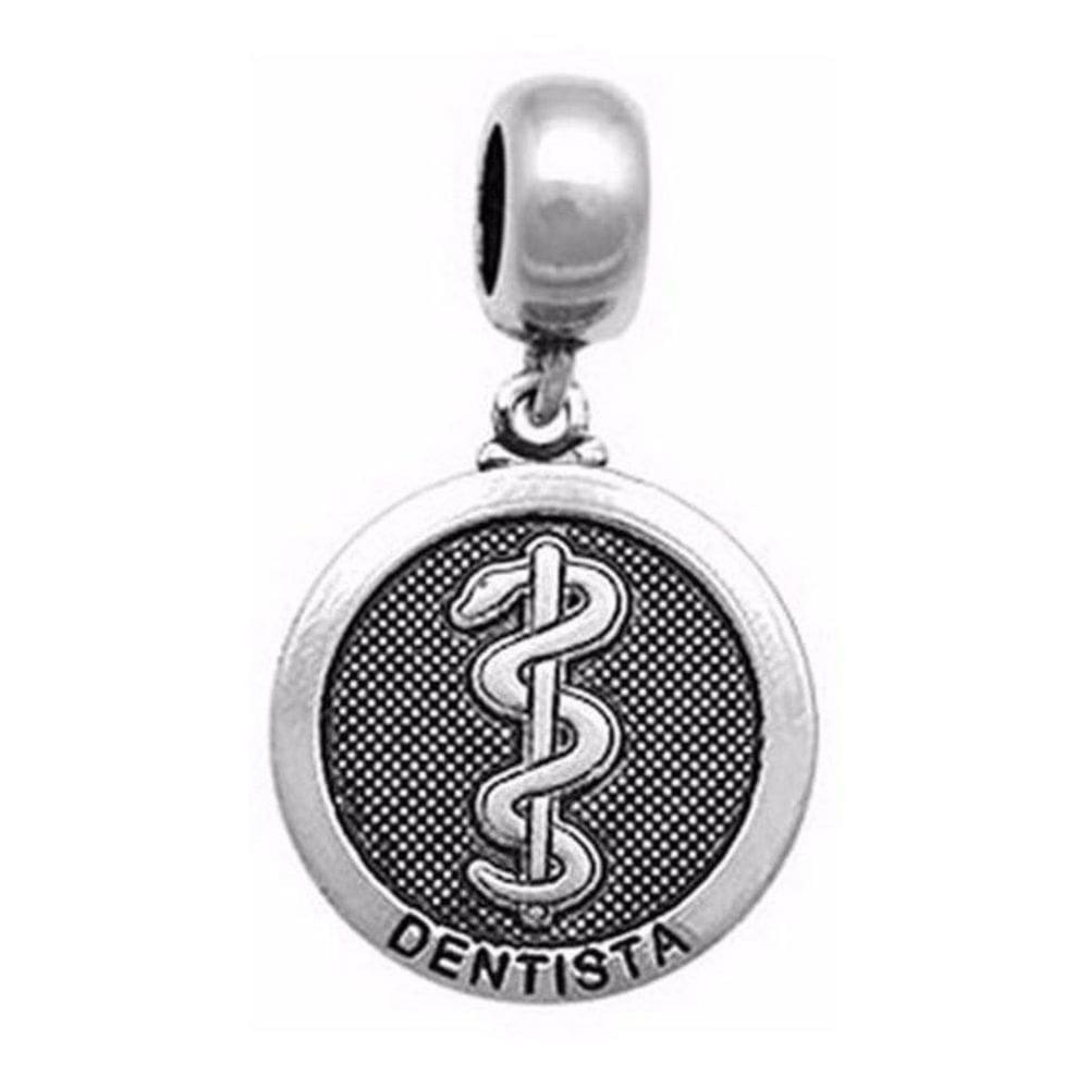 Berloque Prata  B.Envelhecido  Dentista 11Mm