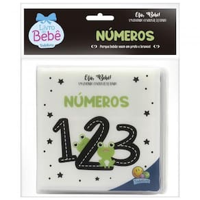 Livro Olá, Bebê Um Livrinho Contraste De Banho: Números