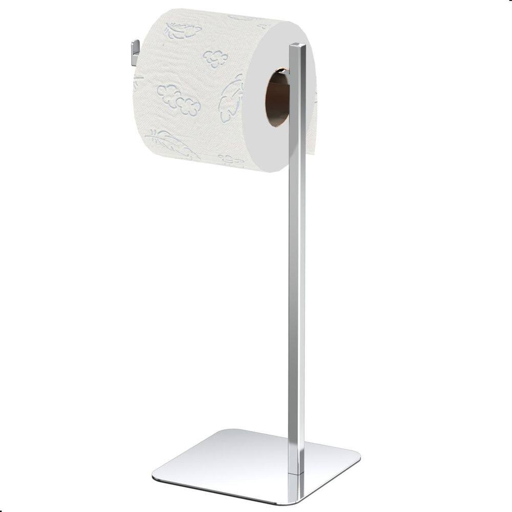 Porta Toalha Inox de Bancada Nice - Prata Brilhante 30cm