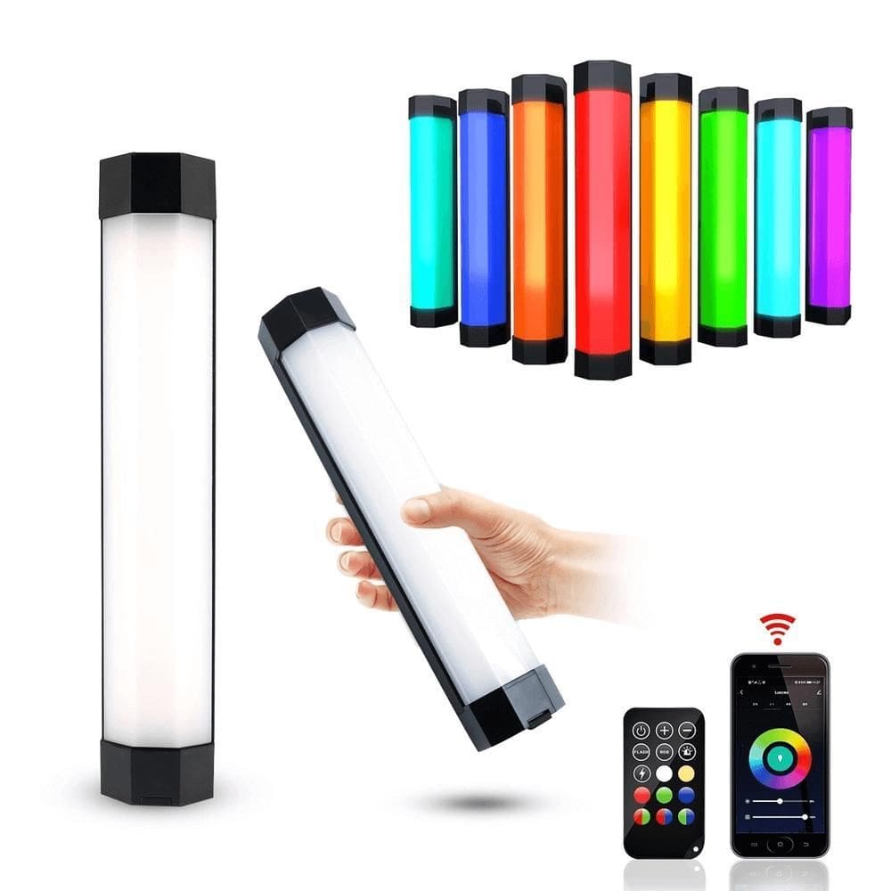 Bastão Led Rgb Luxceo P200 Luz Handheld 3000-6000K Controle