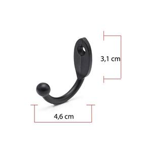Cabide P/Roupa Cabides Gancho Parede Metal Kit 8 Pcs Barato