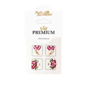 Kit 40 Adesivos De Unhas Arte Sedução Premium