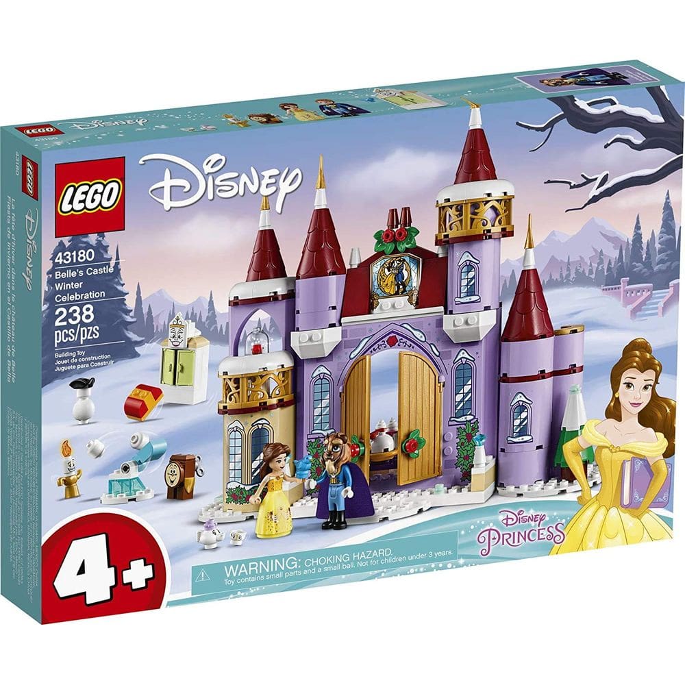 Kit de construção LEGO Disney Belle`s Castle Winter Celebration