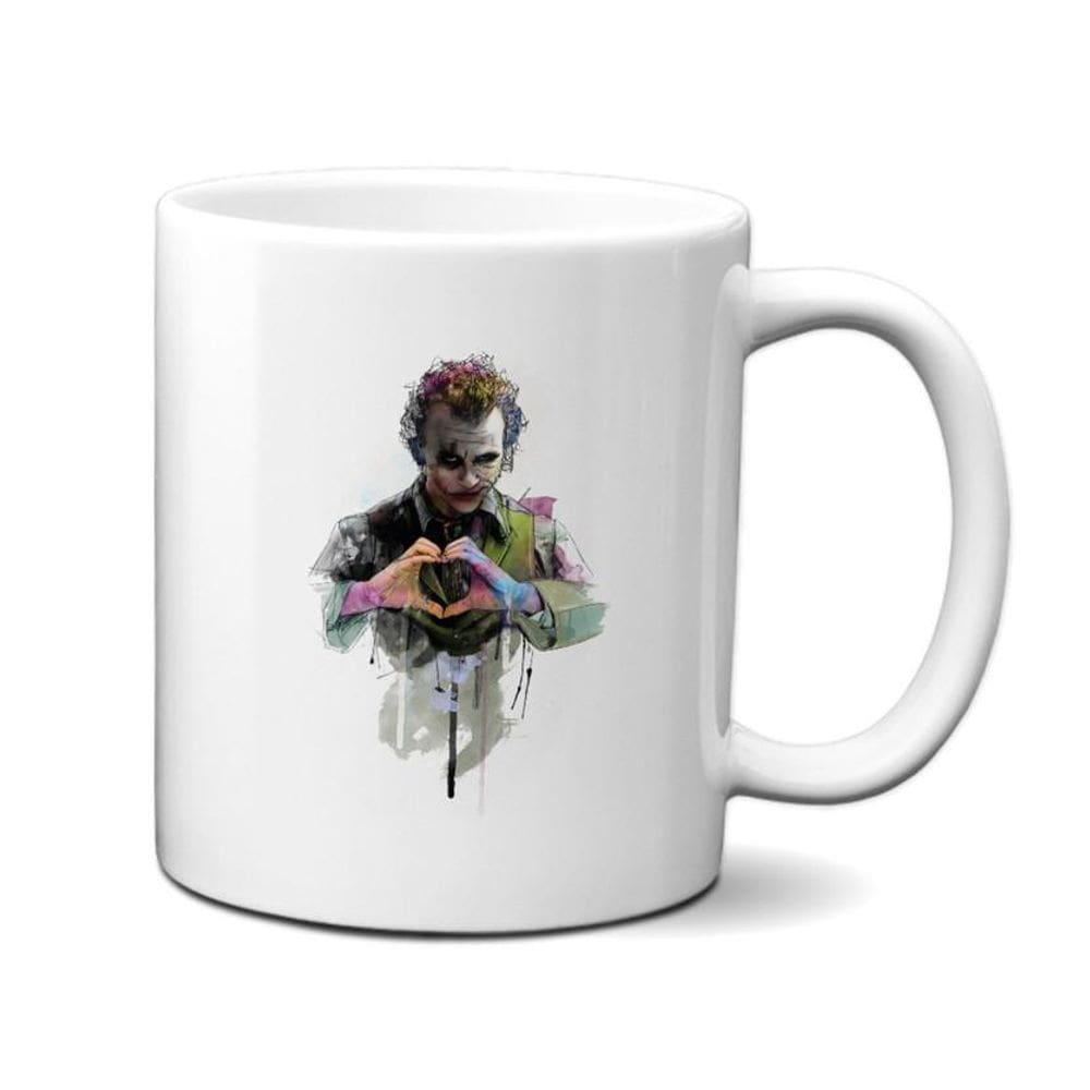 Caneca Coringa Aquarela Joker Presente Vilão Nerd