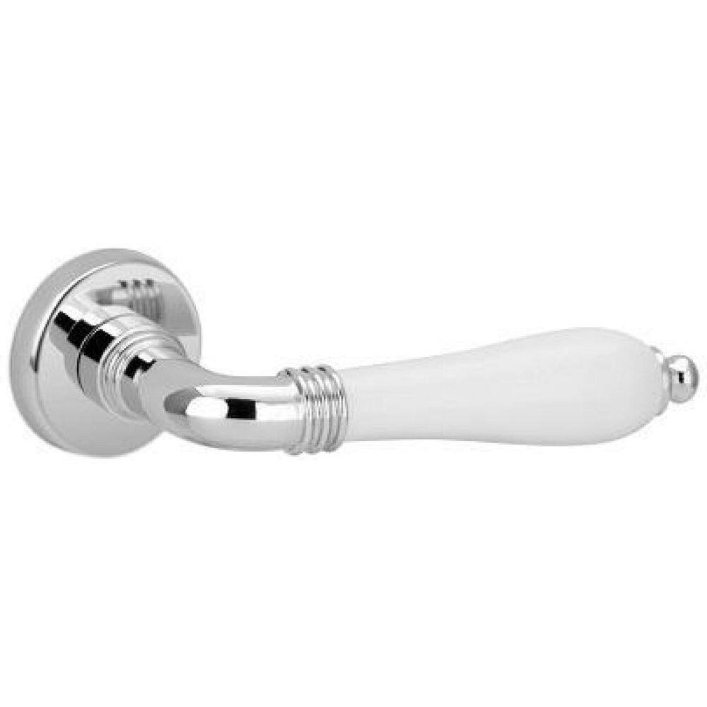 Fechadura Porta Interna Quarto Lily Imab Cromada Branco