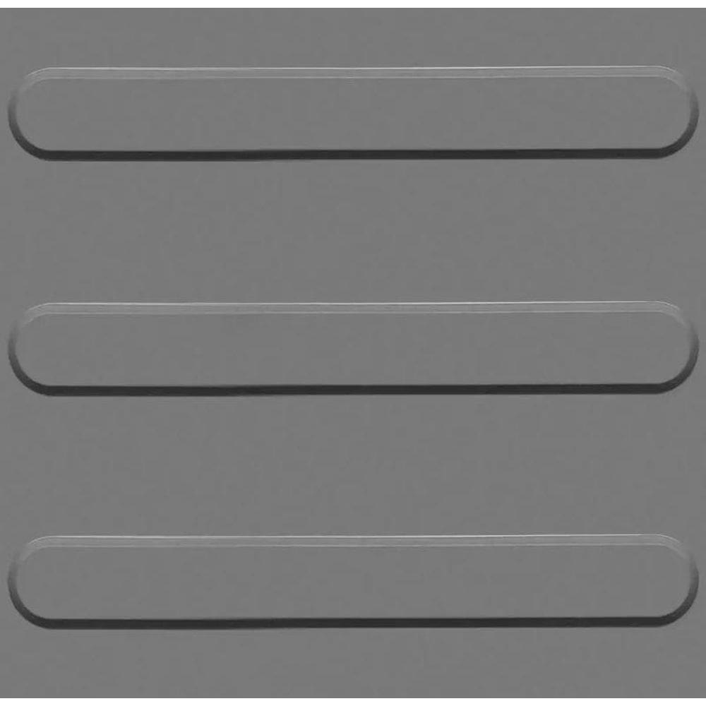 Kit 10 Piso Tátil Direcional 25X25Cm Em Pvc Cinza
